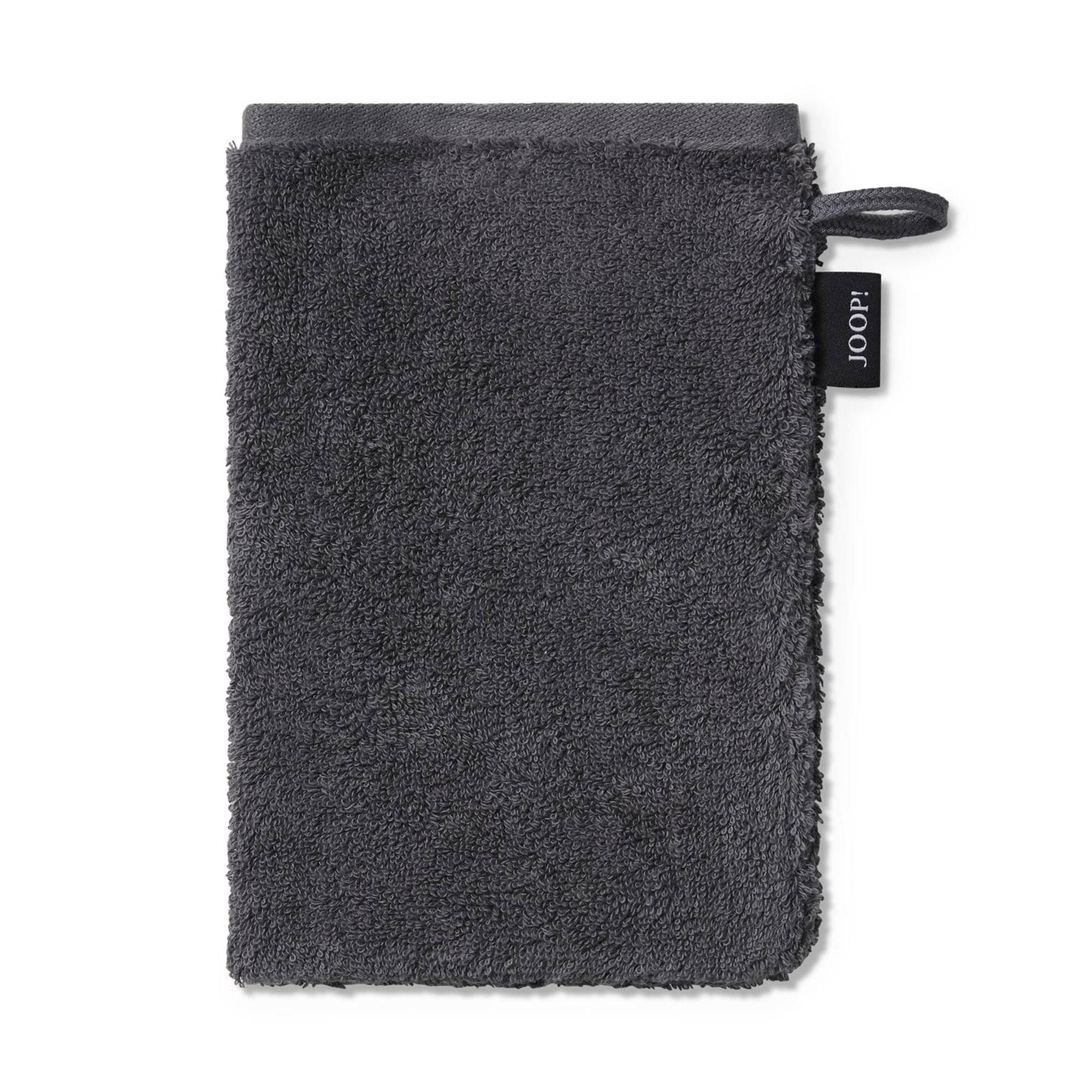 WASCHLAPPEN Unisex Doubleface Grau 3er Pack Baumwolle - Dunkelgrau, Textil (22/16cm) - Joop!