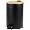 ABFALLEIMER 12 Liter, schwarz, Metall - Schwarz, Metall (25/37.5/33cm) - eluno