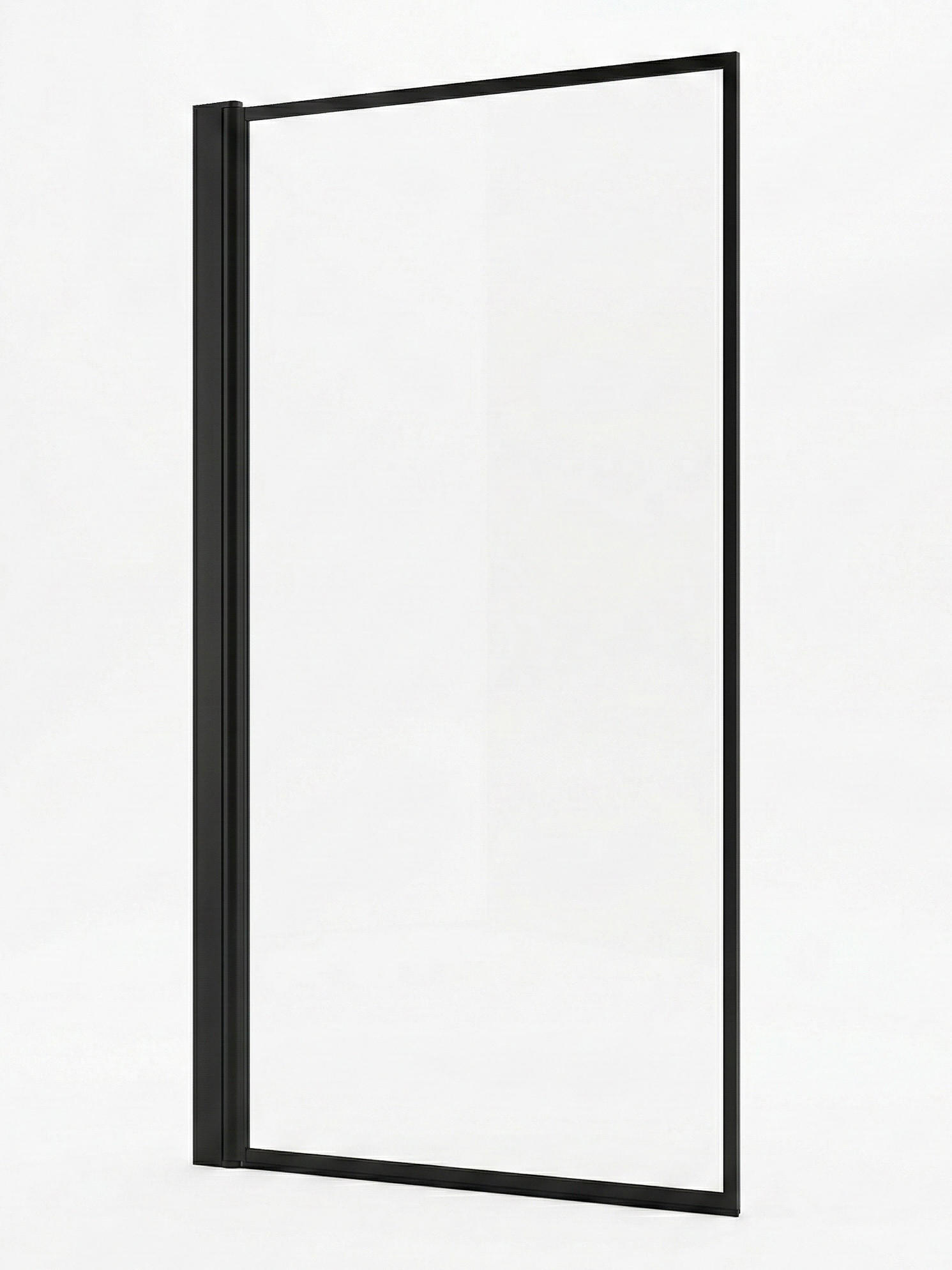 BADEWANNE Medal 1 Teil cm Schwarz - 60 x 140 cm - Schwarz, Glas (60/140cm) - Badplaats