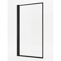 BADEWANNE Medal 1 Teil cm Schwarz - 60 x 140 cm - Schwarz, Glas (60/140cm) - Badplaats
