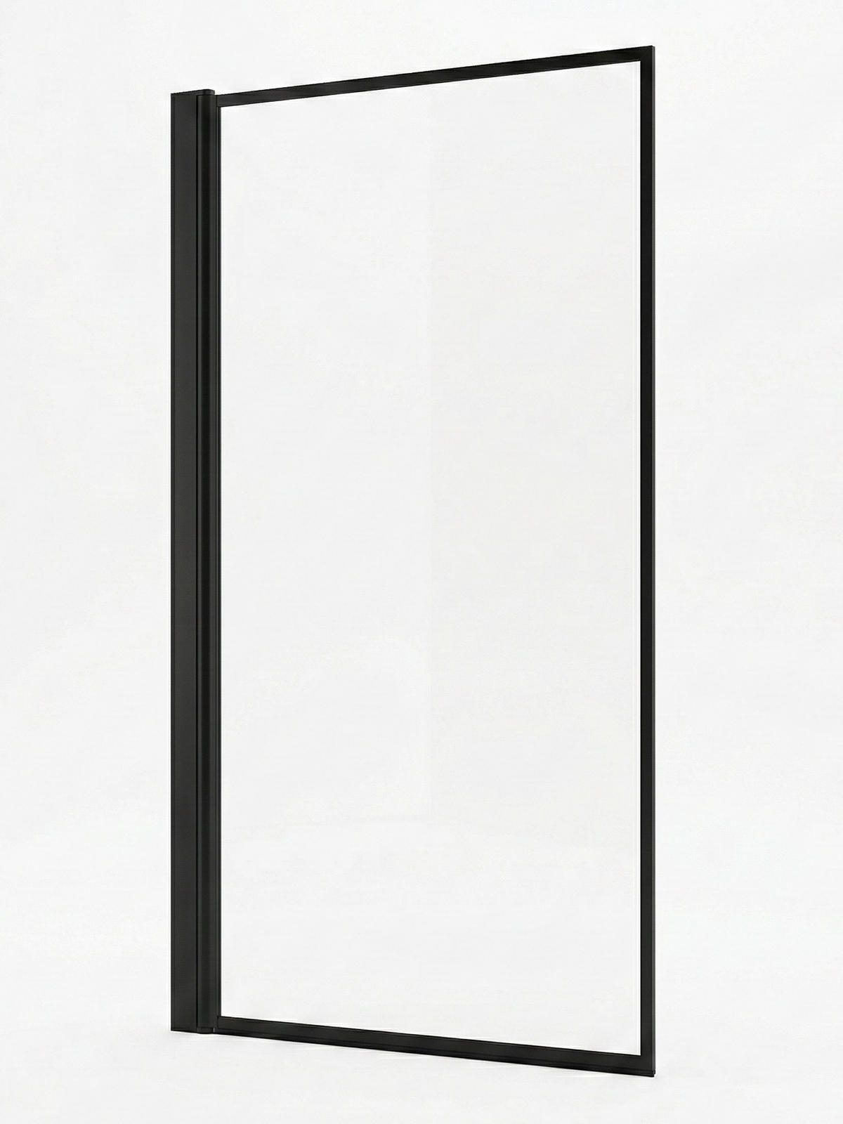 BADEWANNE Medal 1 Teil cm Schwarz - 60 x 140 cm - Schwarz, Glas (60/140cm) - Badplaats