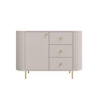 KOMMODE mit 3 Schubladen OVI Beige - Beige, Holzwerkstoff (123/85/42cm) - Compleo24