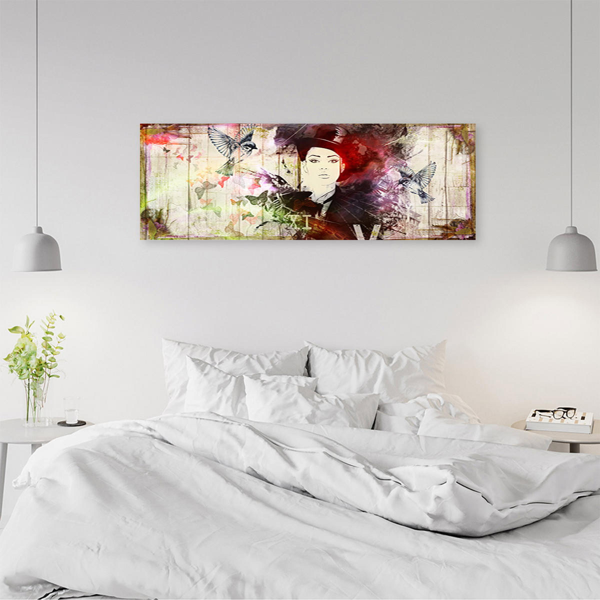 KUNSTDRUCK Bunt 90/30 cm - Multicolor, Textil (90/30cm) - KUNSTLOFT