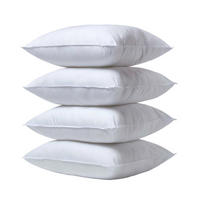 KOPFKISSEN 60/70 cm, 4er-Set aus Super-Mikrofaser - Weiß, Textil (60/70cm) - Homescapes