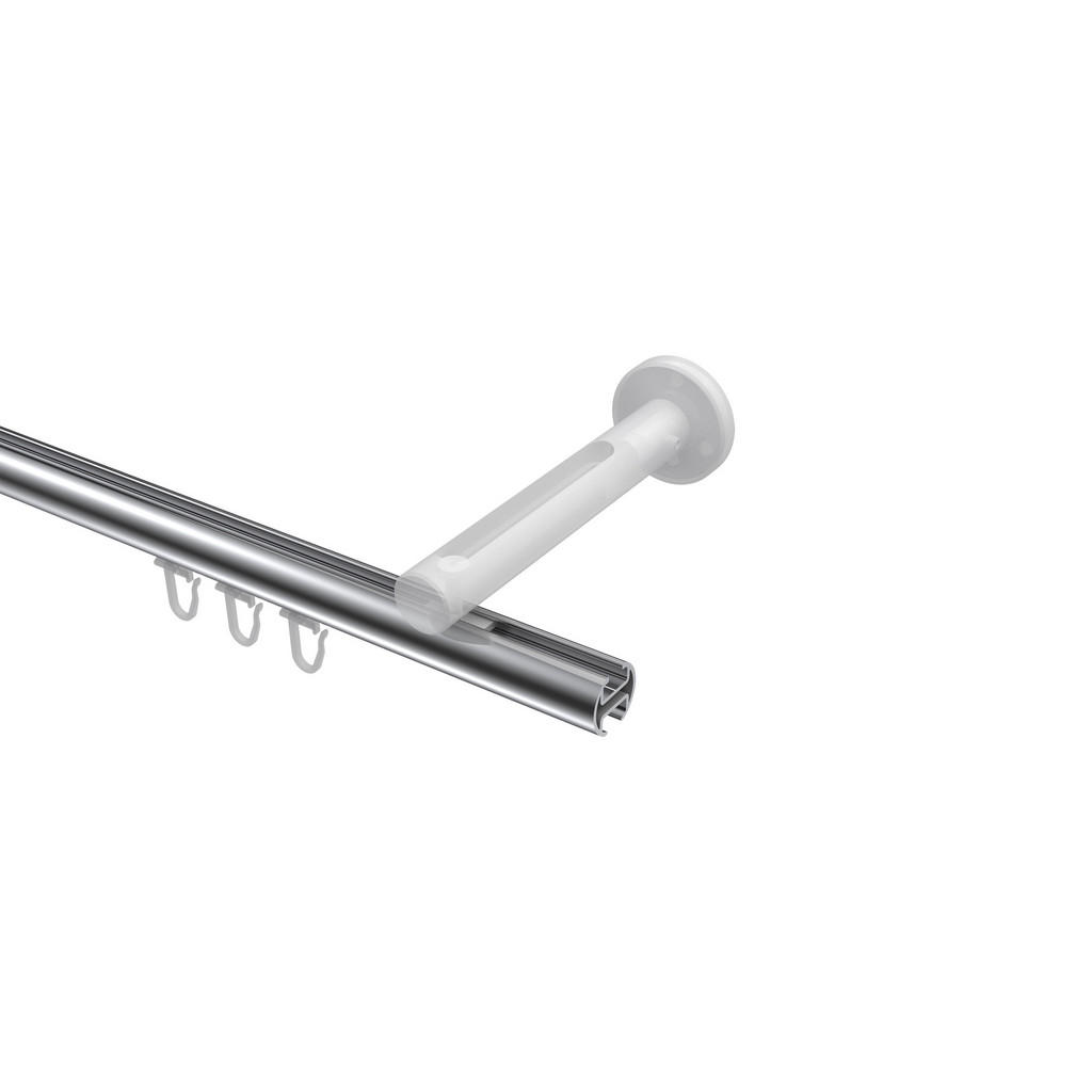 Thumbnail - Interdeco Gardinenstange, Chrom, Schwarz, Metall, 540 cm, Wohntextilien, Gardinen & Vorhänge, Gardinen-Stangen