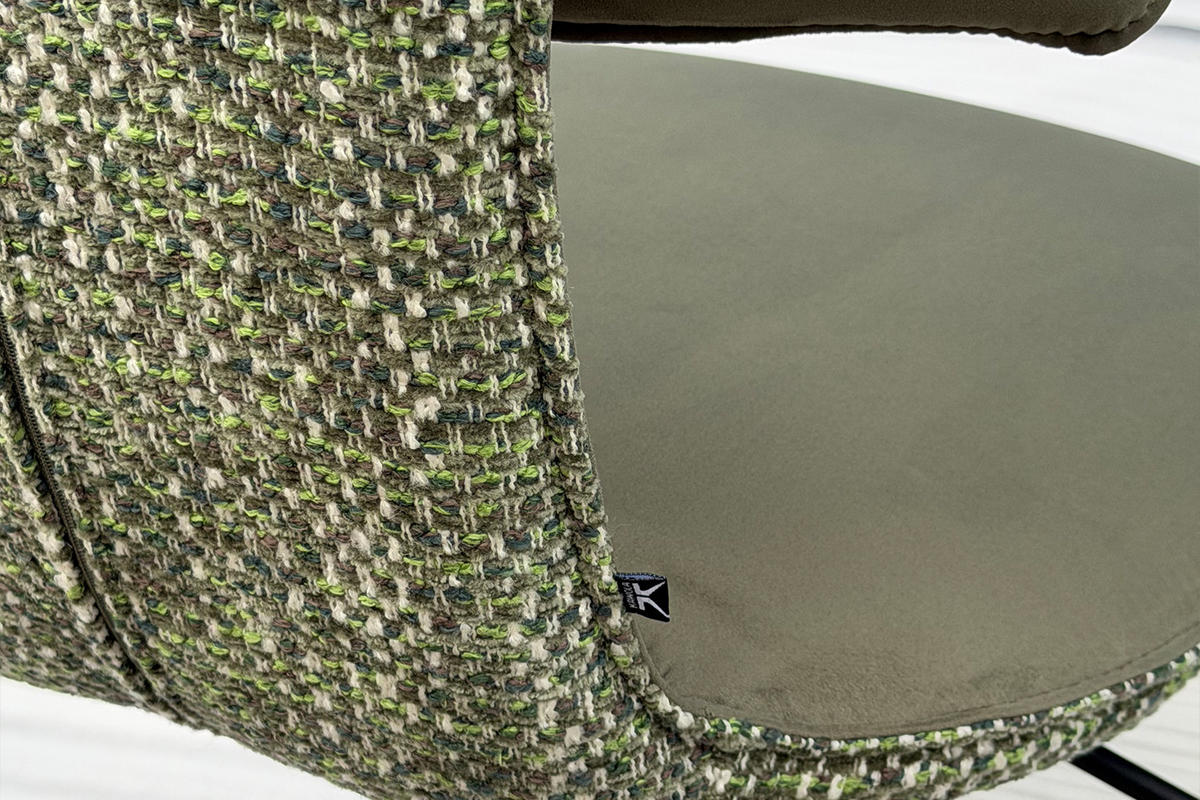 BARHOCKER LILIANA Grün Webstoff Drehbar (360°) (1er-Set) - Grün, Kunststoff/Textil (46/91/61cm) - KAWOLA