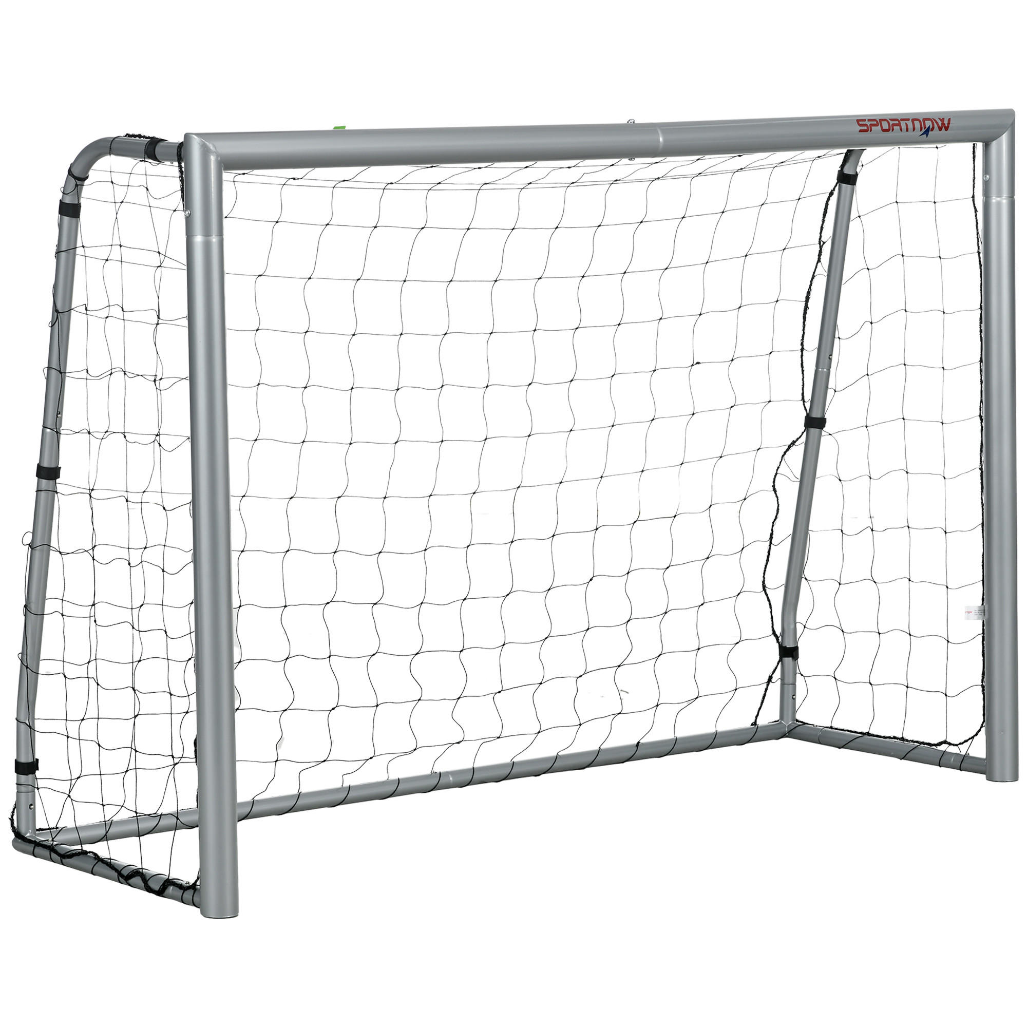 FUSSBALLTOR DE-10568 240x160 cm, wetterfest Grau - Grau, Metall (85/240cm) - ComfortXL