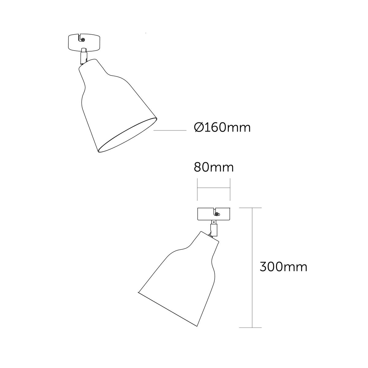 DECKENLEUCHTE - Grün, Metall (16/16/21cm) - Lumicom