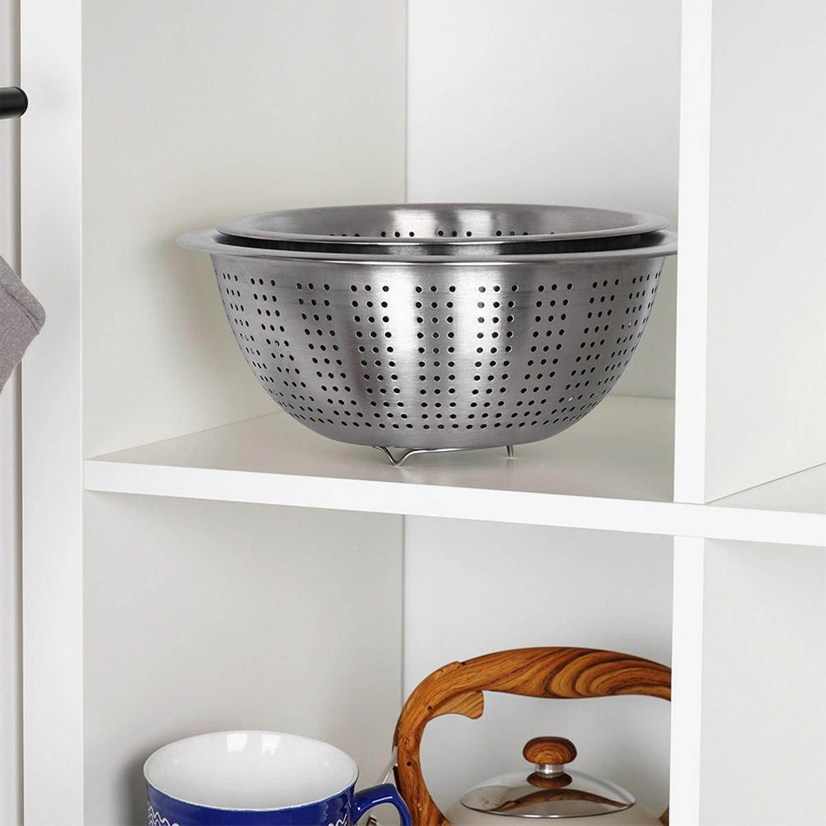 KÜCHENSIEB Silber 28 cm - Silberfarben, Metall (28cm) - Excellent Houseware