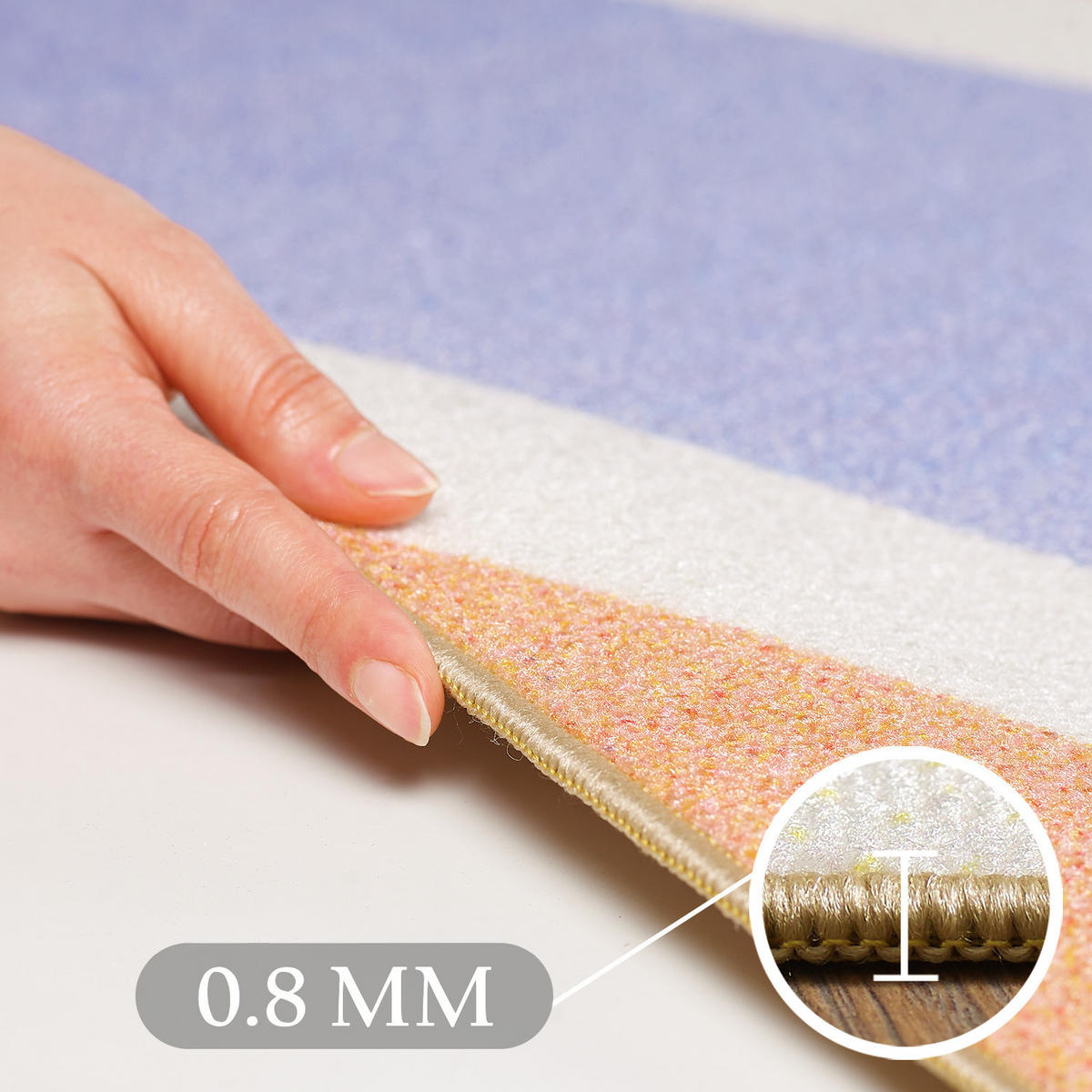 TEPPICH Kinder Flachgewebe Sonnenstrahlen-Motiv Polyamid rutschfest Kinderzimmer Multi Läufer 80x120 - Multicolor, Textil (80/120cm) - KADIMA DESIGN
