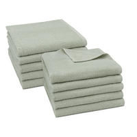 HANDTÜCHER, 10er-Set, 50x100 cm, 80% Baumwolle, 20% Polyester, Grau - Grau, Naturmaterialien (50/100cm) - Zollner