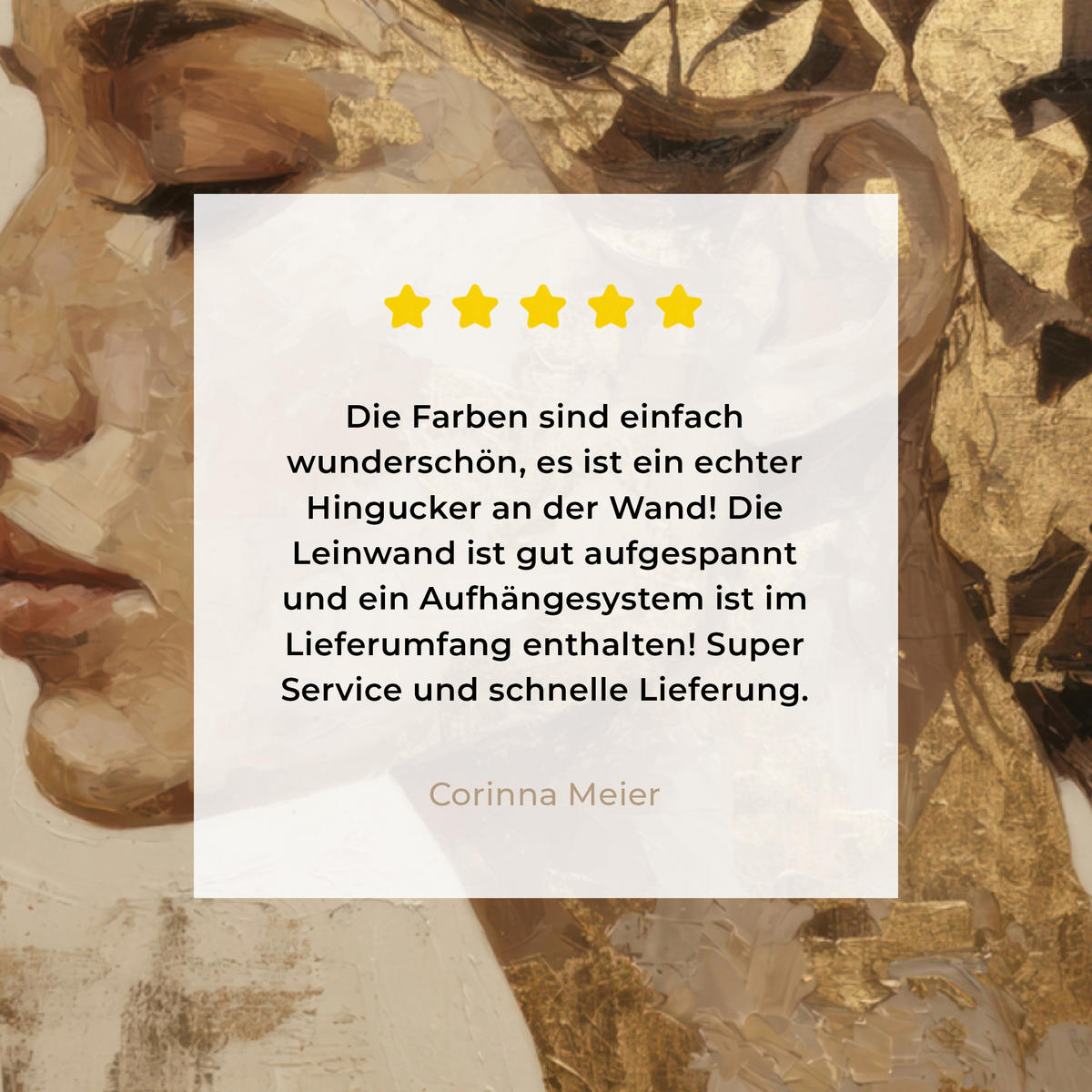 LEINWANDBILD Frau - Gold - Abstrakt - Textur Room Decor 30x40 cm - Goldfarben, Textil (30/40cm) - MuchoWow