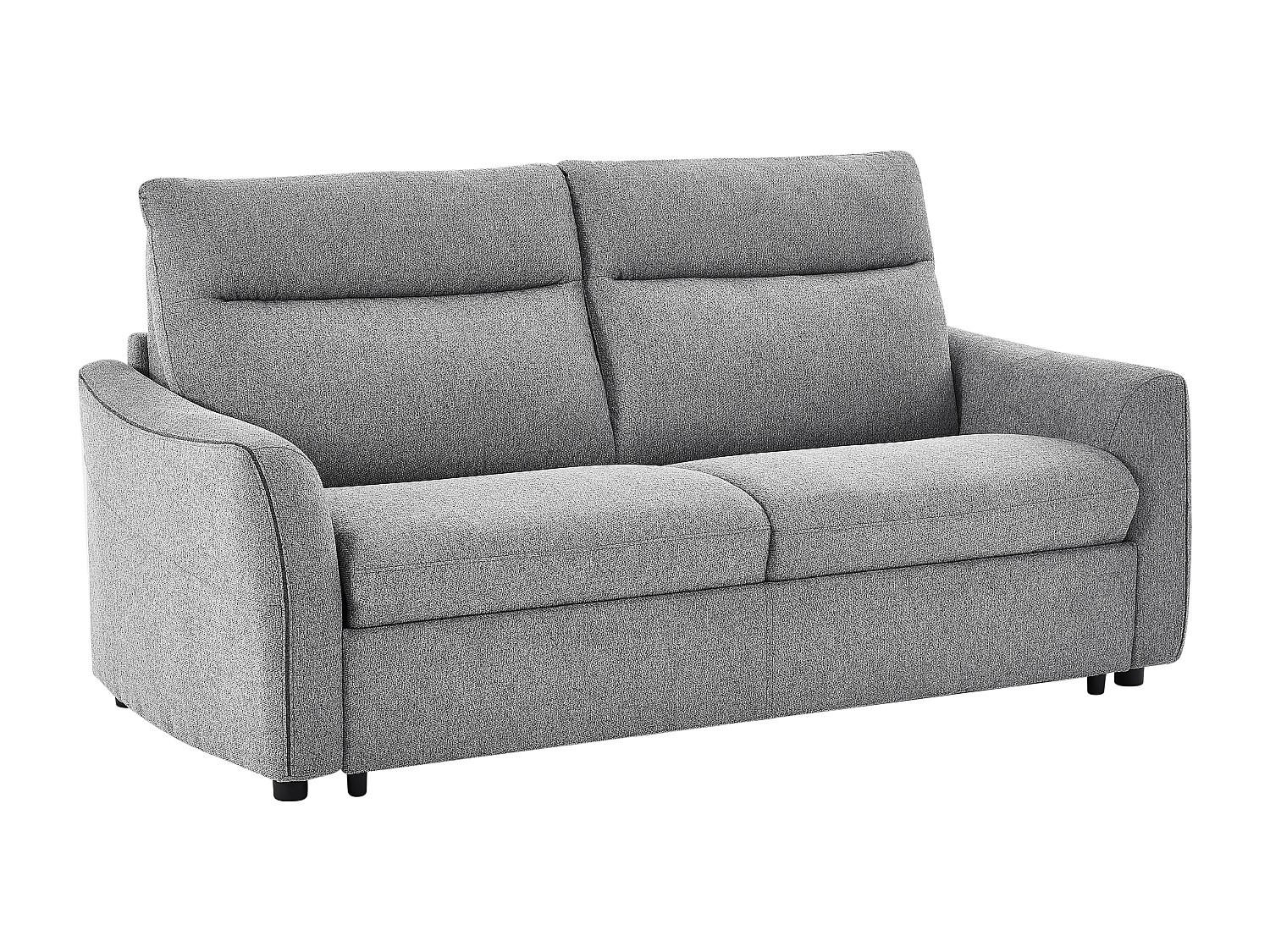 SCHLAFSOFA Express 3-Sitzer - Stoff Grau - SOVANIA - Grau, Textil (193/99/99cm) - Vente-Unique