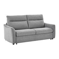 SCHLAFSOFA Express 3-Sitzer - Stoff Grau - SOVANIA - Grau, Textil (193/99/99cm) - Vente-Unique