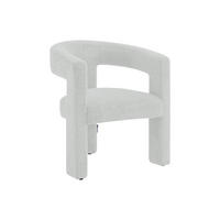 SESSEL - Strukturstoff - Weiß - FAVINA - Creme, Textil (59/75/64cm) - Vente-Unique
