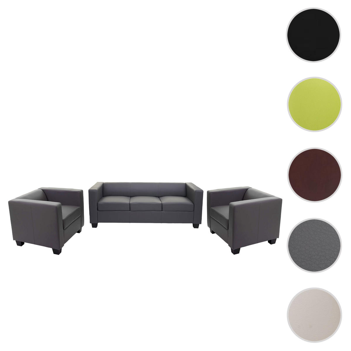 SOFAGARNITUR Grau - Grau, Textil (450/70/200cm) - MCW