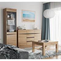 WOHNZIMMER-SET 3-TLG. Sanford-129 - Braun, Holzwerkstoff (279/197/75cm) - Lomado