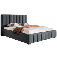 BETT Grafit BEN 10 Mit Bettkasten 180x200 cm - Graphitfarben, Textil (180/200cm) - Sepro Meble