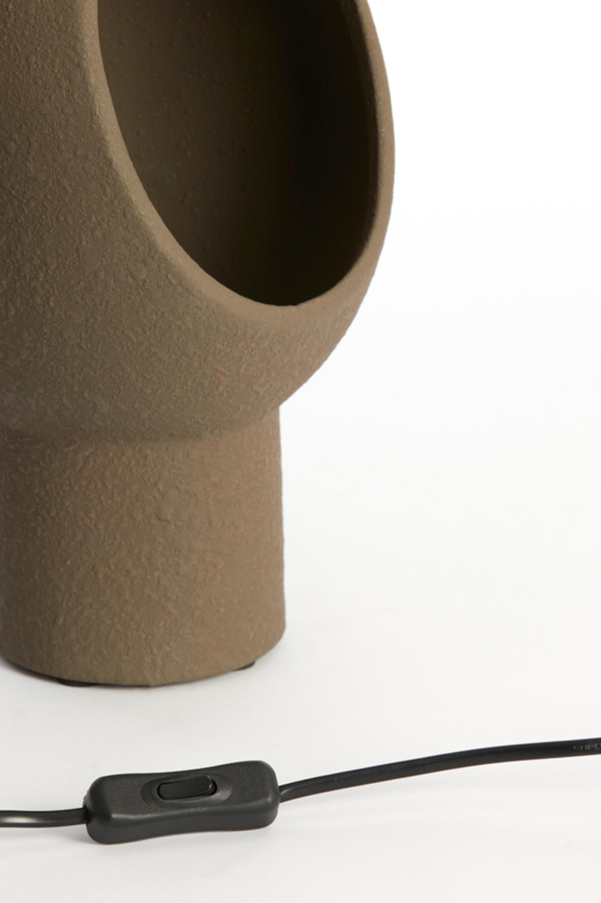 TISCHLAMPE Monk Braun 18,5/17/30 cm - Dunkelbraun, Keramik (18.5/17/30cm) - Light & Living