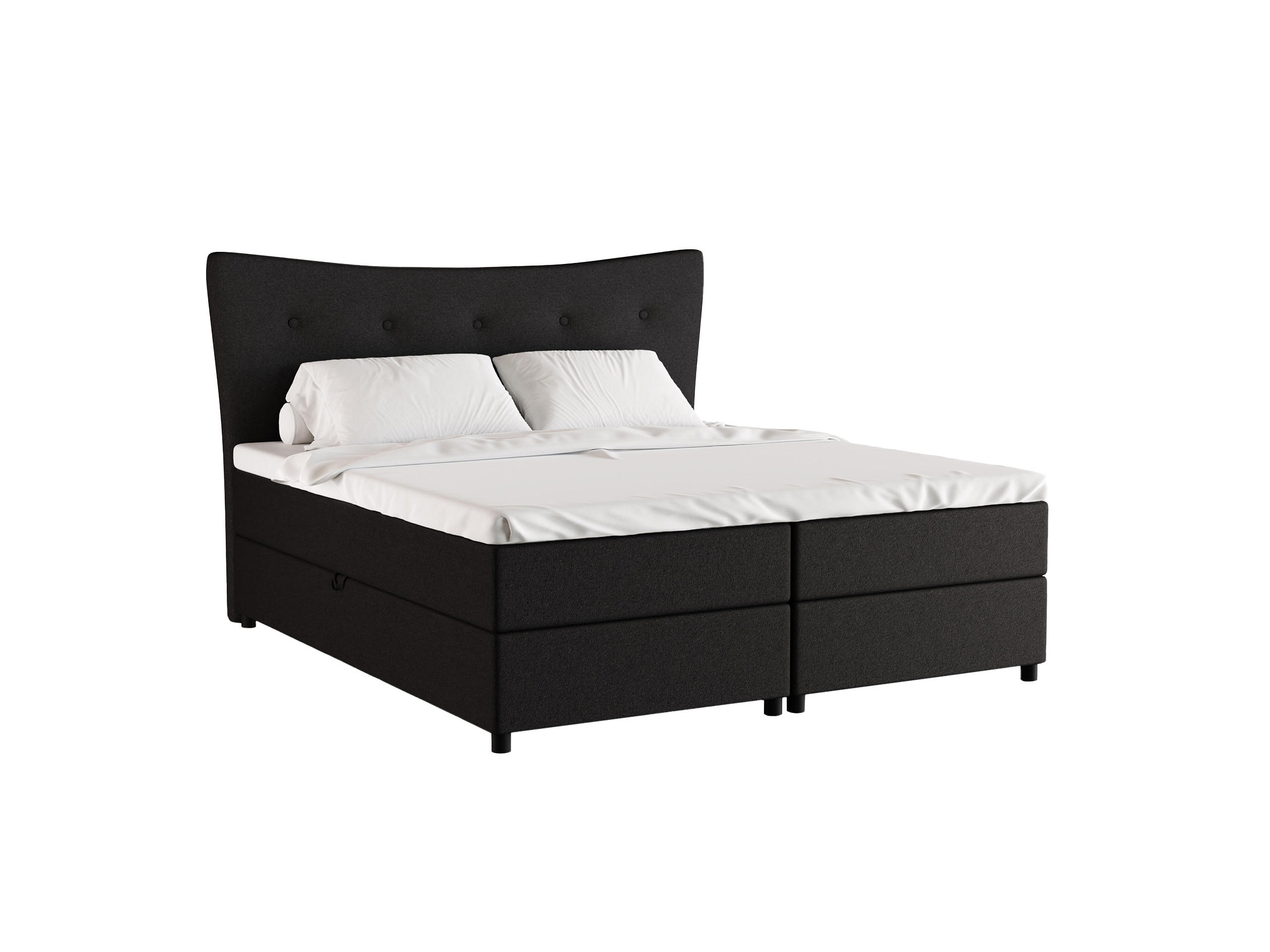 Homesy Boxbett Schwarz 180x200 cm