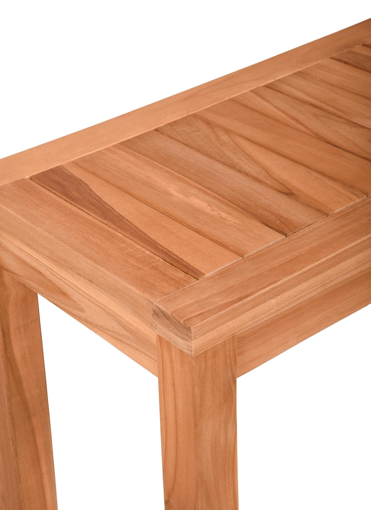 GARTENBANK Nadja 2-Sitzer Terrassenbank - Teakfarben, Holz (35/46/120cm) - DELUKE