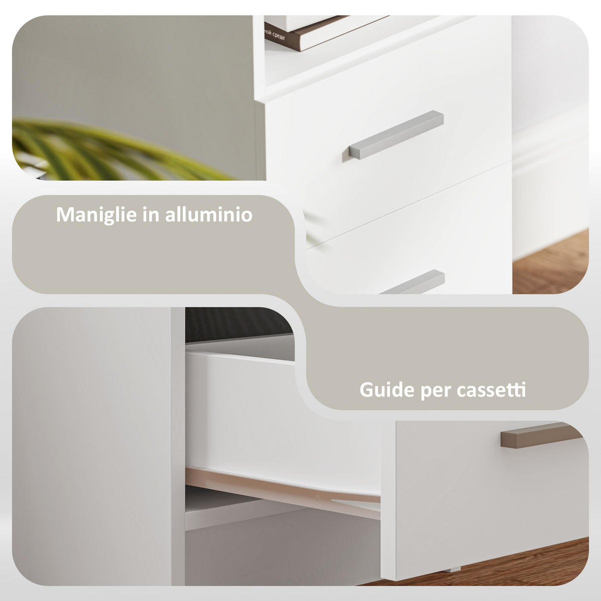 BÜROTISCH Weiß 1 Stück - Weiß, Holzwerkstoff (40/100/75cm) - GiPP