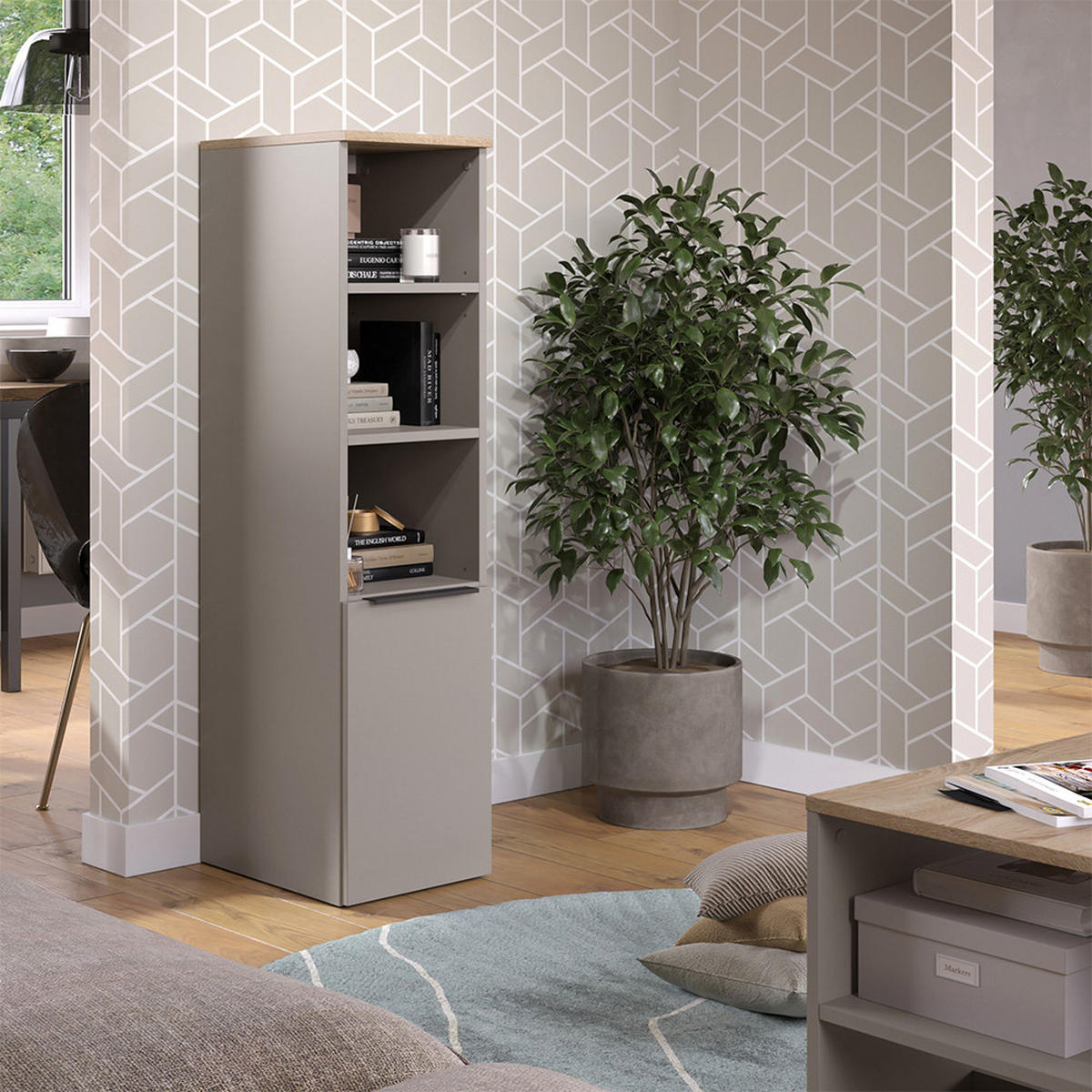 UNIVERZÁLNÍ SKŘÍŇ Wido Greige - šedobéžová, kompozitní dřevo (30.2/120/40cm) - Vicco