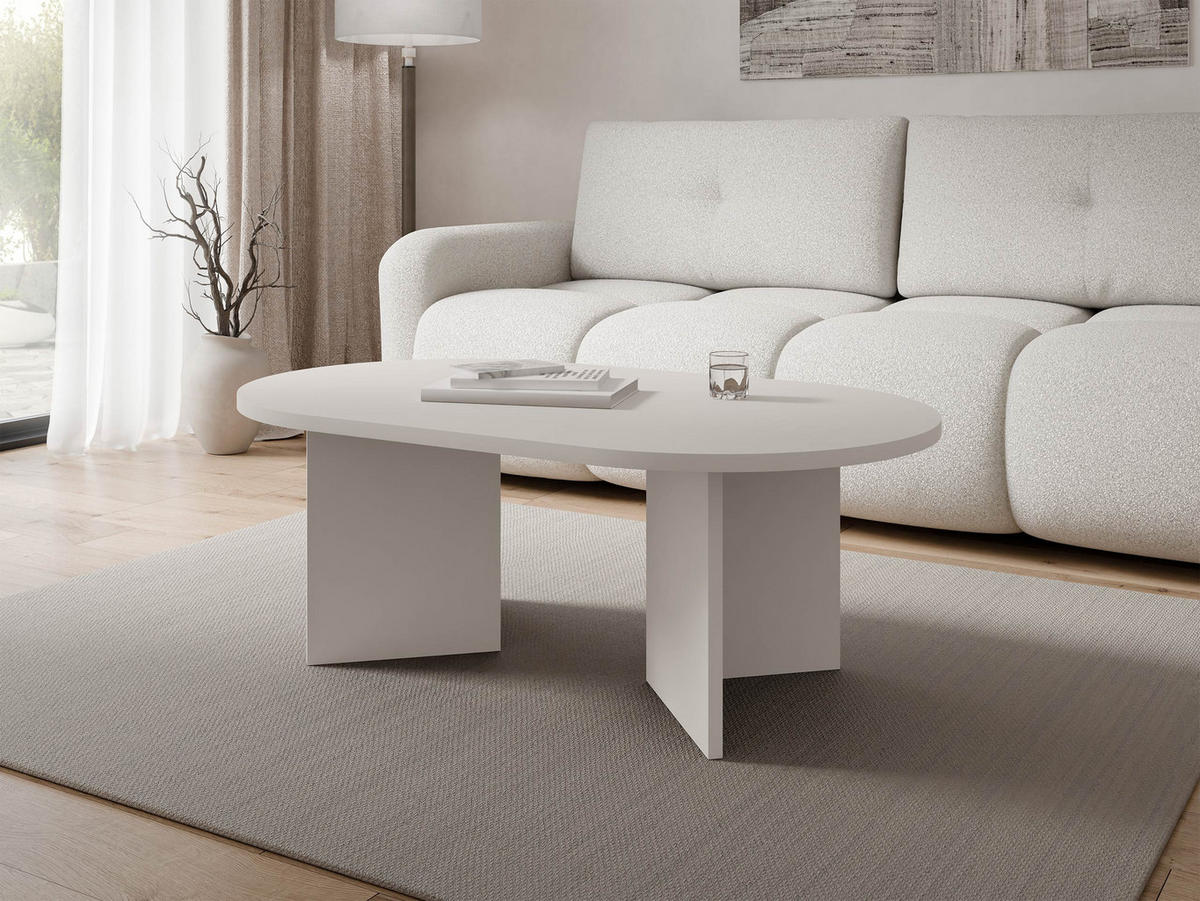 COUCHTISCH Gelizo 22 mm - Sandfarben, Holzwerkstoff (65/110/42cm) - MIRJAN24