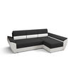 ECKSOFA L REBI L3 Rainbow 27/31 Rechts mit Schlaffunktion, Grau/Weiß - Weiß/Grau, Textil (251/140cm)
