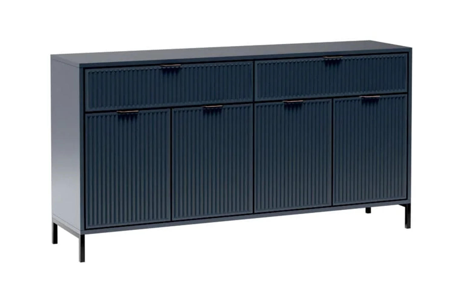 Meblini Kommode Dunkelblau 165x87x41 cm