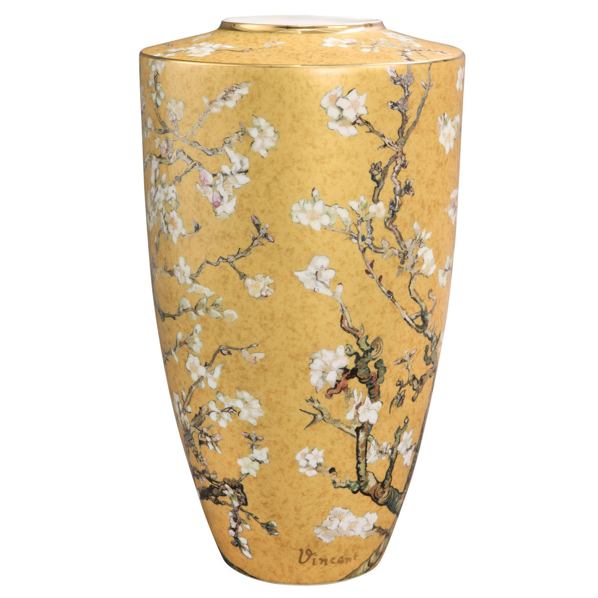 VASE Vincent van Gogh - Mandelbaum Blau, Porzellan, Bunt, 55 cm - Multicolor, Keramik (55cm) - Goebel