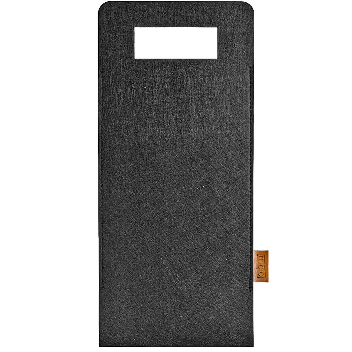 FLASCHENTASCHE aus Filz - Anthrazit, Textil (17/1/40cm) - Miqio Design