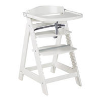 KINDERHOCHSTUHL - Sit Up 'CLICK & FUN' - weiß - Weiß, Holzwerkstoff (50/80/54cm) - Roba