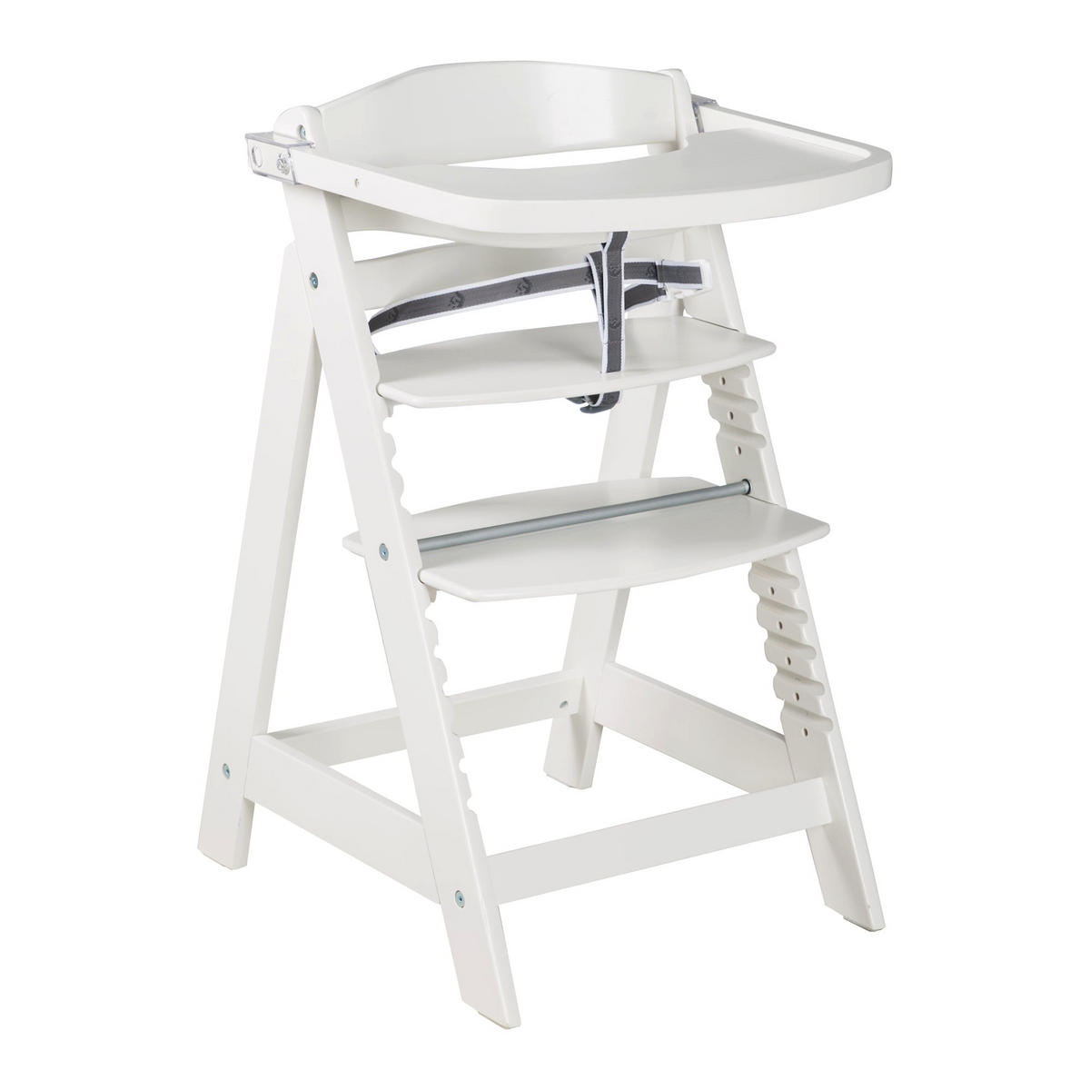 KINDERHOCHSTUHL - Sit Up 'CLICK & FUN' - weiß - Weiß, Holzwerkstoff (50/80/54cm) - Roba