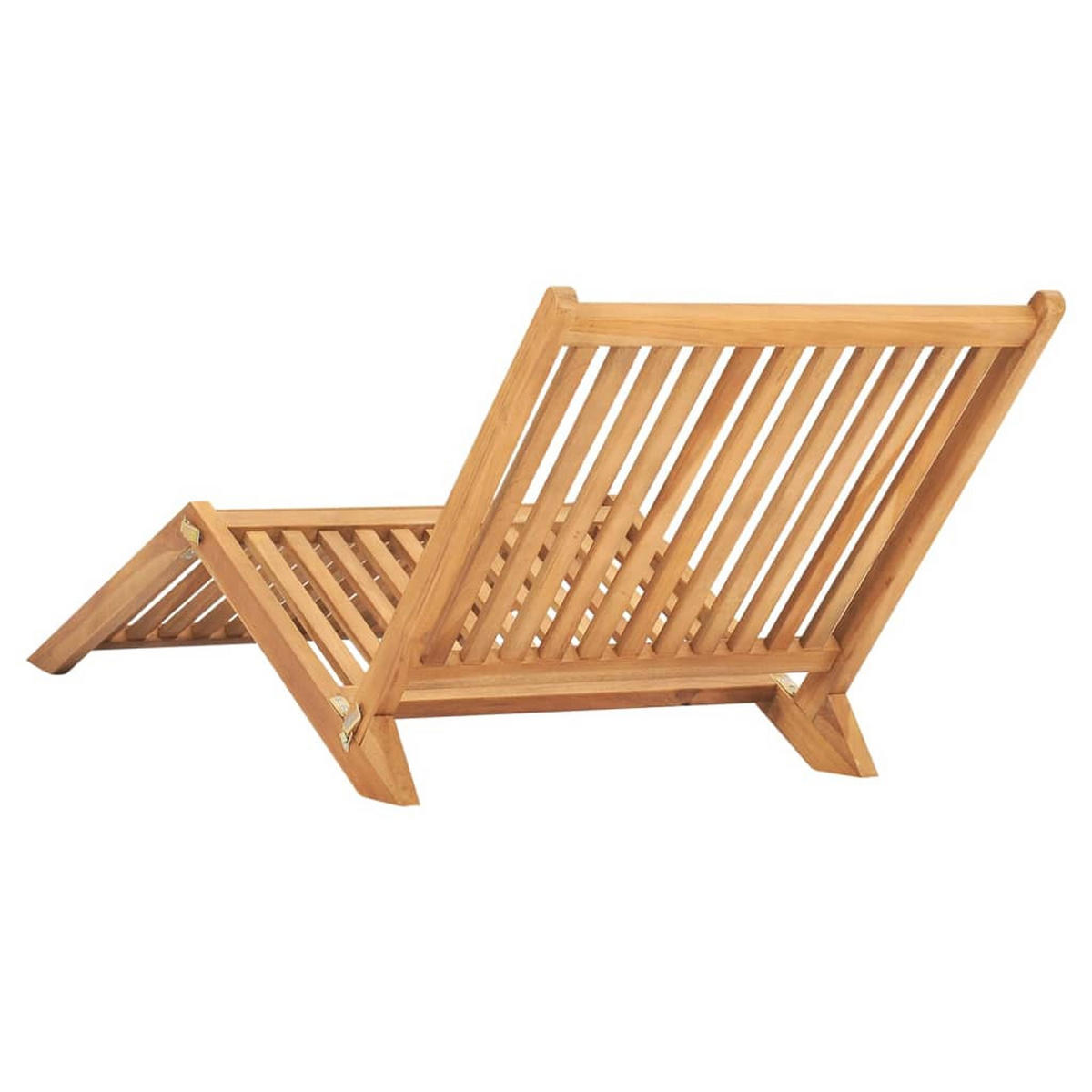 SONNENLIEGE Massivholz Teak - Braun, Holz (60/57/160cm) - furnicato