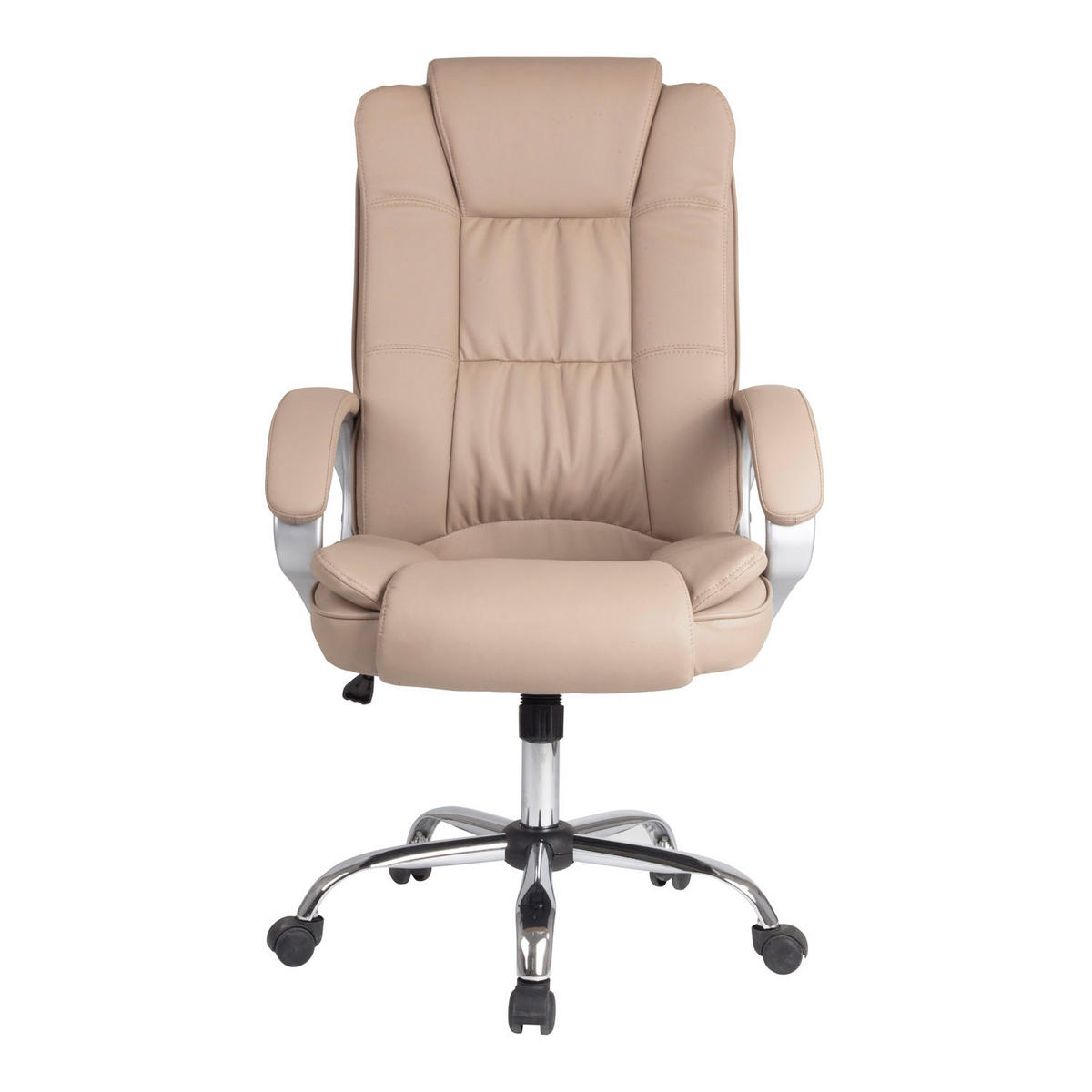 DREHSTUHL Karen Taupe - Taupe, Fell (68/110/72cm) - VS Venta-stock