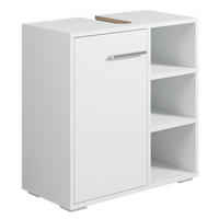 WASCHBECKENUNTERSCHRANK Neptunus 1 Tür Weiß - 60 x 30 x 60 cm - Weiß, Holz (60/60/28cm) - Badplaats