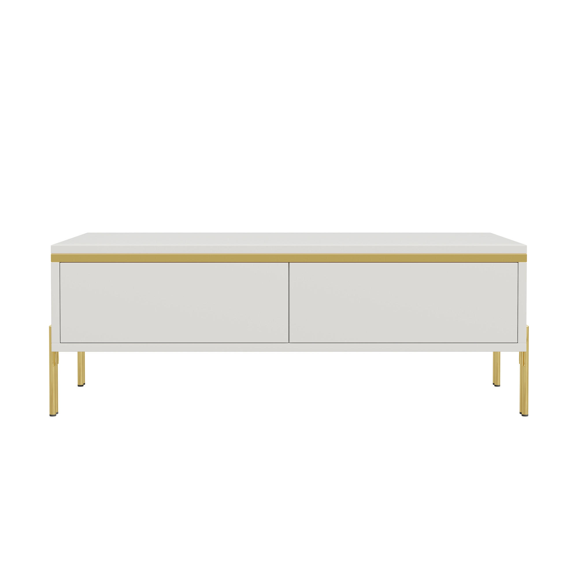 ComfortXL Couchtisch Weiß 50x36x100 cm