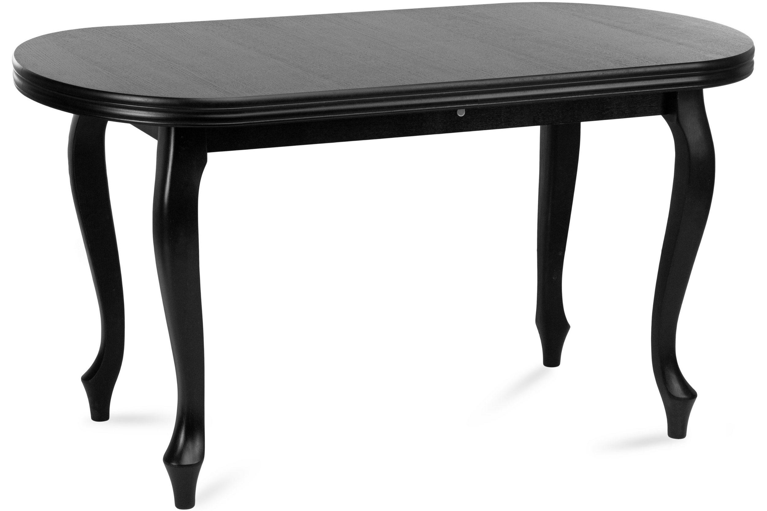 ESSTISCH ALTIS ausziehbar bis 240cm, Schwarz - Schwarz, Holz (90/160/77cm) - KONSIMO®