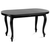 ESSTISCH ALTIS ausziehbar bis 240cm, Schwarz - Schwarz, Holz (90/160/77cm) - KONSIMO®