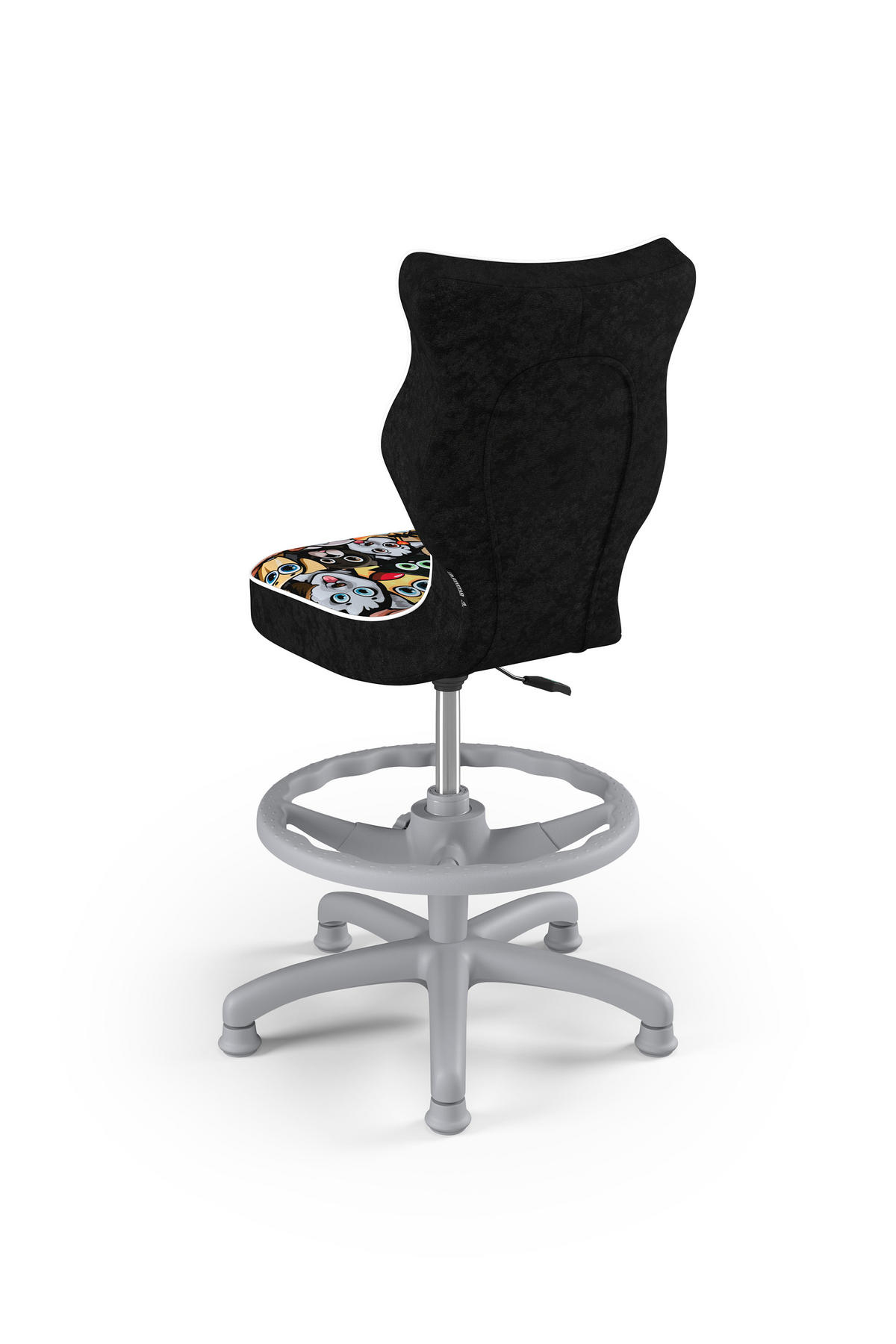 KINDERSTUHL Petit mit Fußstütze - Schwarz, Textil (66/90/66cm) - RAUMHIRSCH FURNITURE