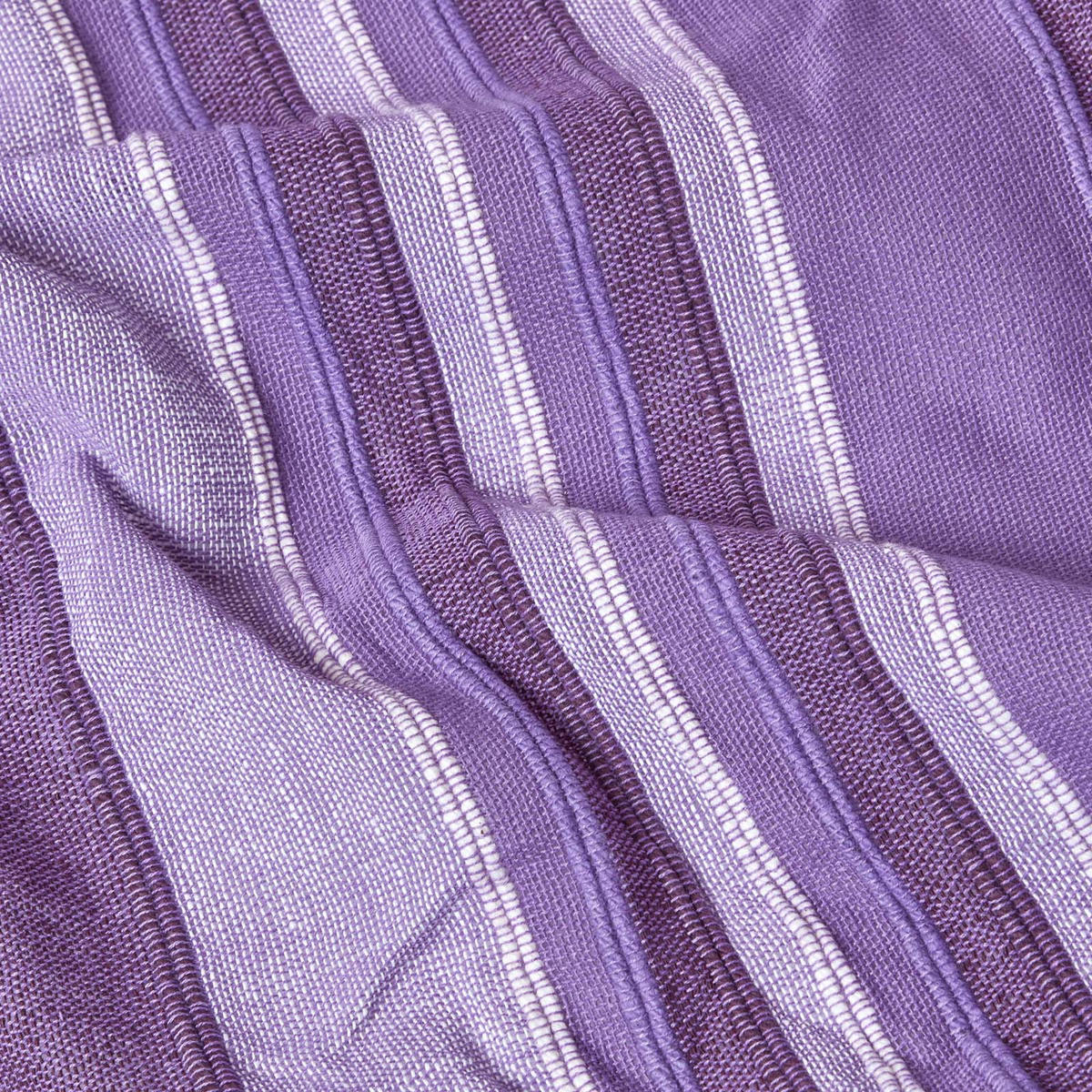 ÜBERWURF Morocco 225/255 cm, 100% Baumwolle gestreift - Violett, Textil (225/255cm) - Homescapes