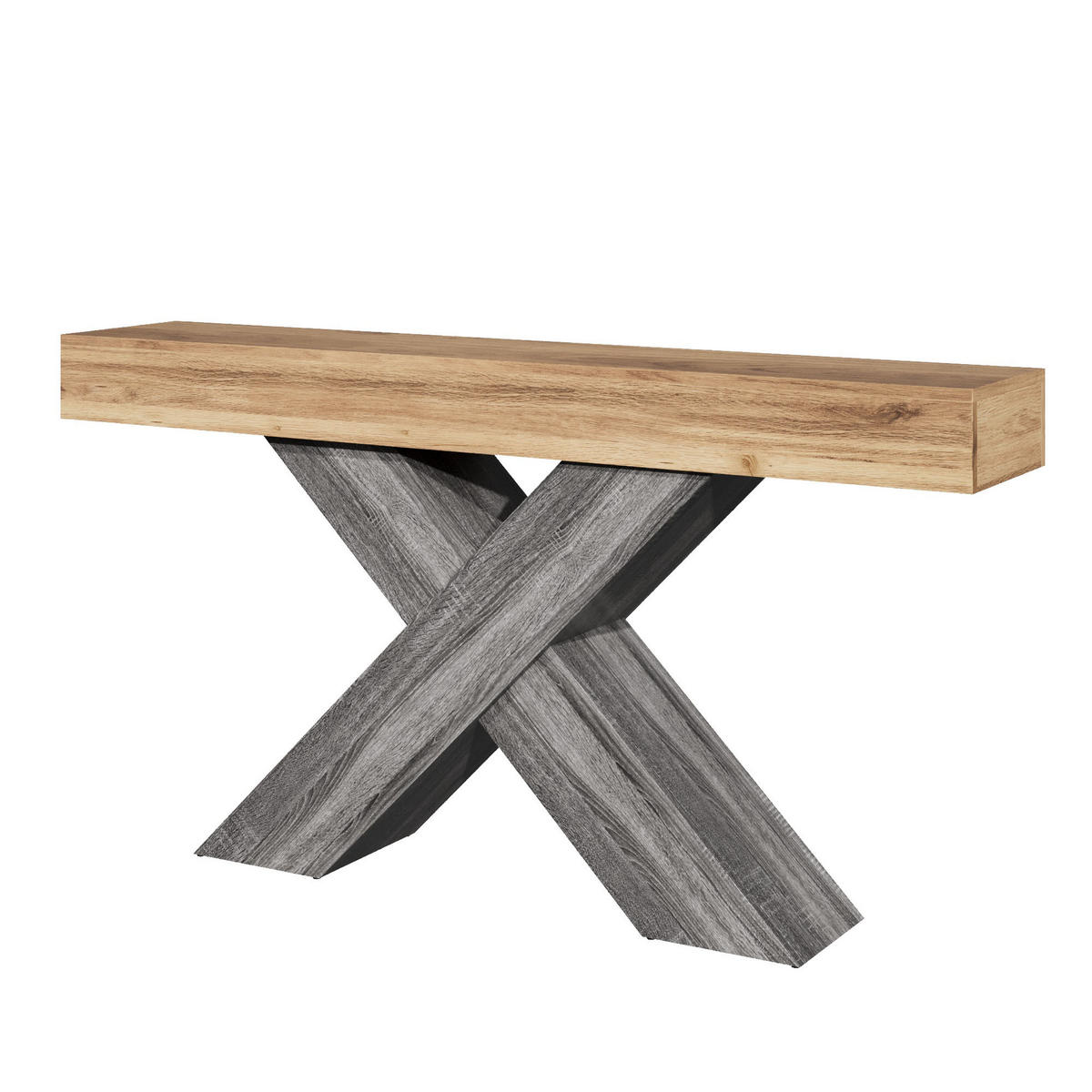 KONSOLENTISCH Natur 140/30/80 cm - Naturfarben, Holzwerkstoff (30/140/80cm) - PANGIVO
