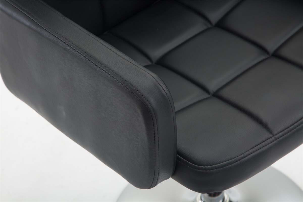 LOUNGESESSEL Riyadh Kunstleder Schwarz Barhocker Sessel Lounger - Schwarz, Leder (58/80/48cm) - DELUKE