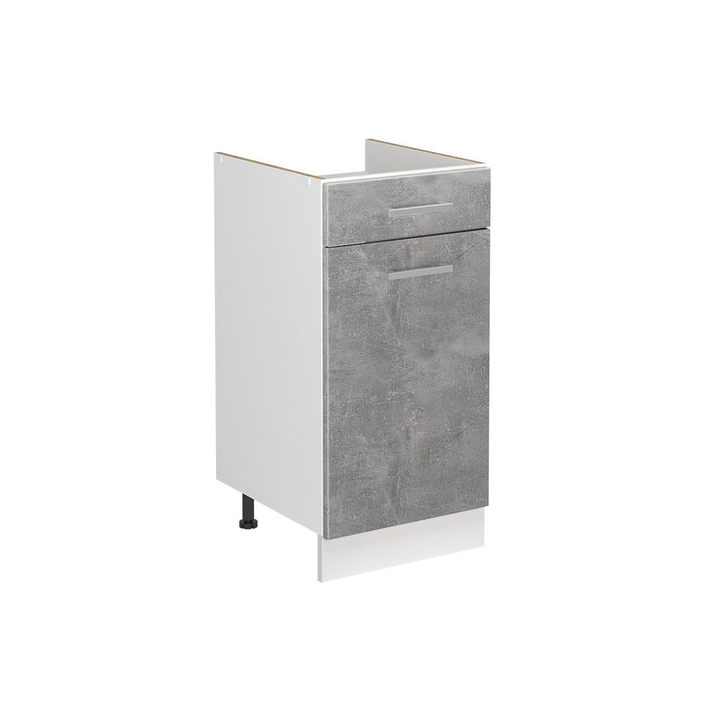 Vicco Spülenunterschrank Grau, Weiß 40x81.6x46 cm