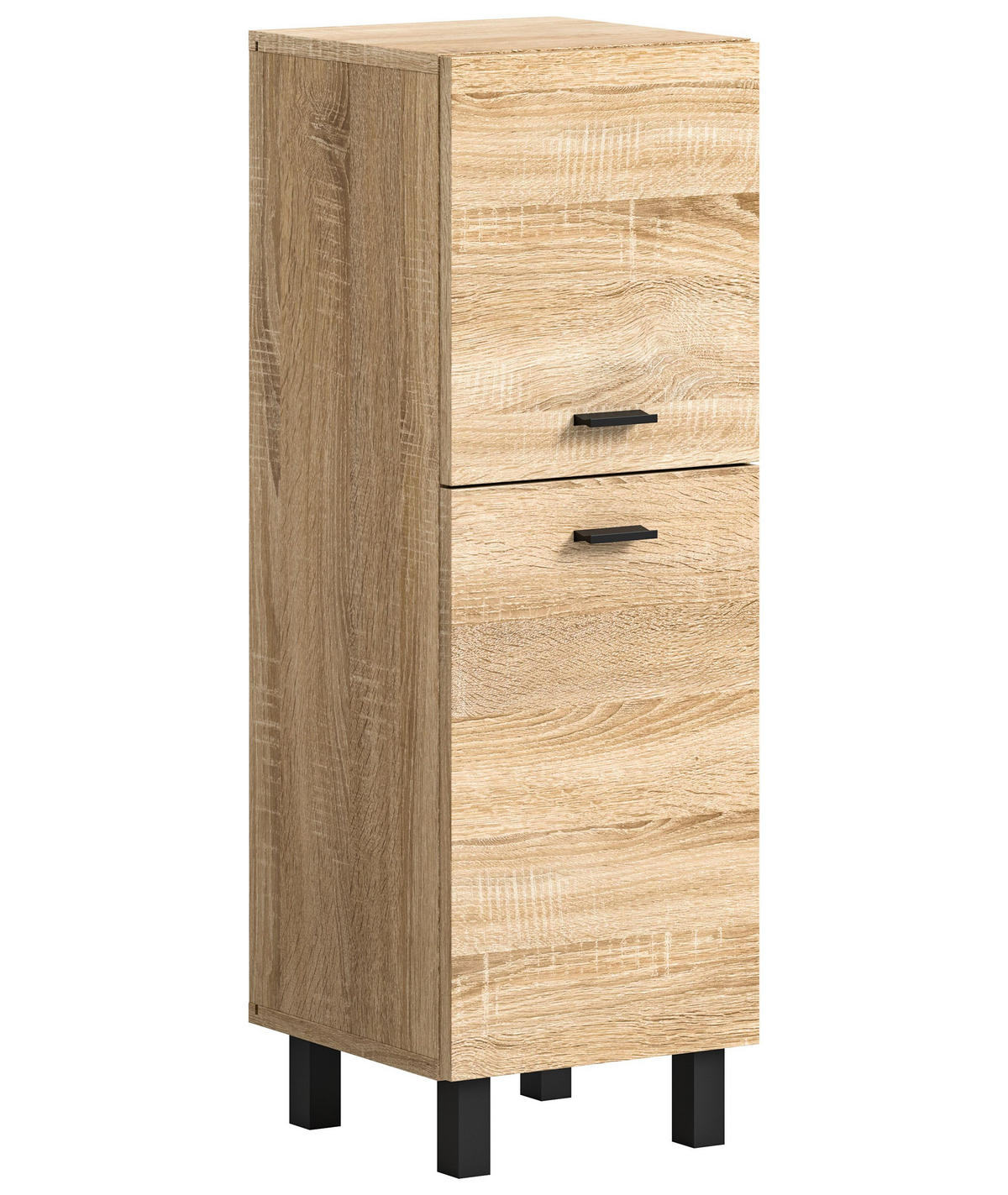 BADSCHRANK Boston/Tampa Bad in Eiche Sonoma Nachbildung - modernes Design - B/H/T: 30x80x29 cm - Sonoma Eiche, Holzwerkstoff (30/80/29cm)