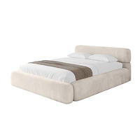 POLSTERBETT mit Bettkasten und Lattenrost, Bett mit Matratze H3/H4 - ENORA-V1 180x200 Beige - Beige, Holzwerkstoff/Textil (180/200cm) - ALTDECOR
