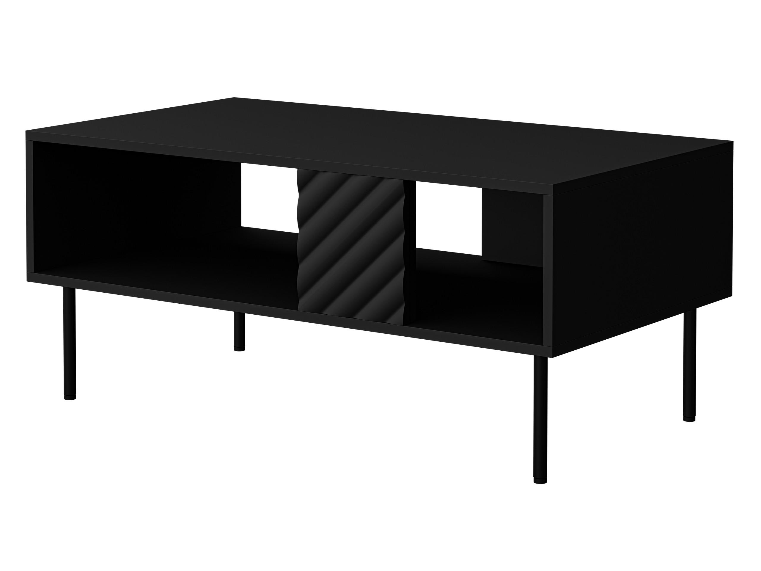 Mirjan24 Couchtisch Schwarz 100x46x55 cm