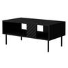 COUCHTISCH Lucca 100 - Schwarz, Holz/Holzwerkstoff (55/100/46cm) - MIRJAN24