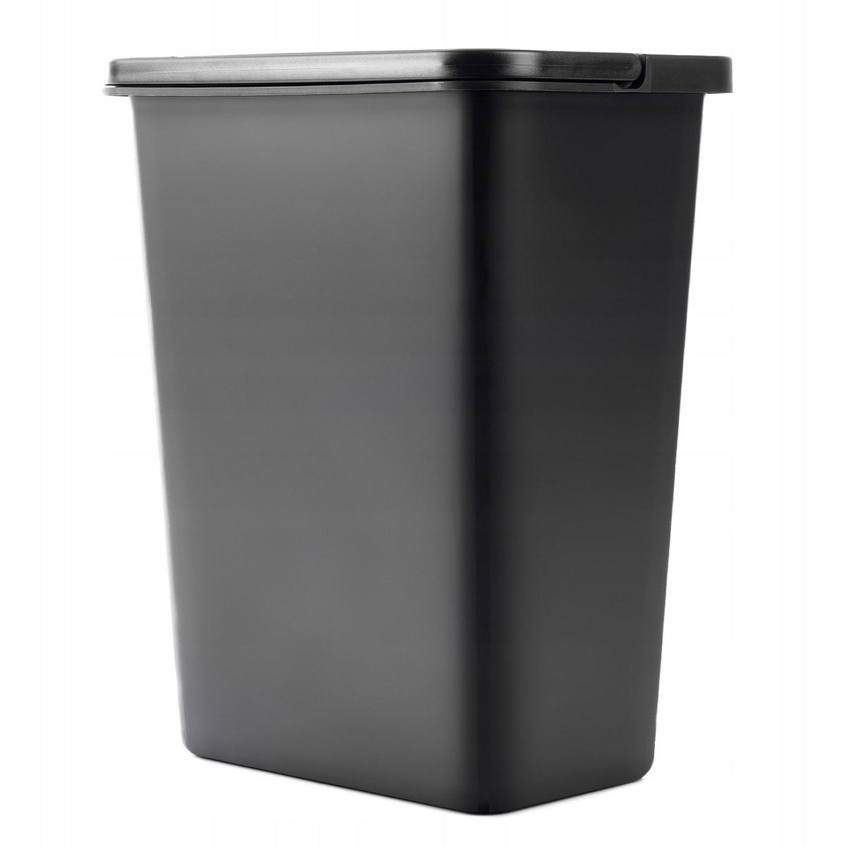ABFALLEIMER, 10L, Schwarz - Schwarz, Kunststoff (18/33cm) - KADAX